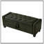 Banc rembourré capitonné avec rangement-131456892