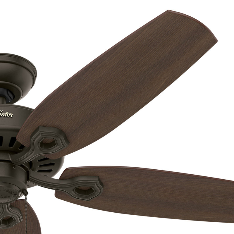 132cm Ceiling Fan, Brazilian Cherry/Yellow Walnut, New Bronze
