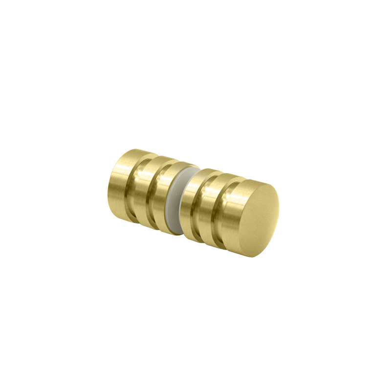 FHC DK107SB classique 1 diamètre bouton moderne dos à dos - laiton satiné