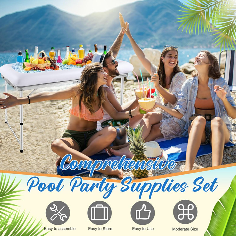 Kazoo 4 Quarts Serving Station / Cart Cooler in White