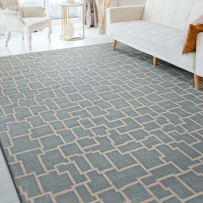 Hand Knotted Abstract Indoor Rug