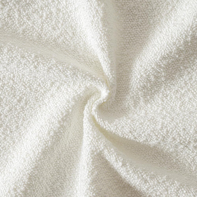 Decorative Pillow Covers Set of 2, Textured Boucle Neutral Winter Throw Pillows Covers, White