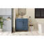 Meuble-lavabo de 30 po avec lavabo en céramique, petite armoire de salle de bain, armoire moderne avec 2 tiroirs et tablette réglable-240491667