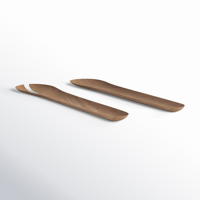 Saverne Abstract Wood Condiment Server