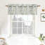 Cantonnière sur mesure 50 po gris / blanc / turquoise Hutchcraft-513316280-484387590-484387589
