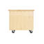 Armoire de laboratoire mobile Diversroom Spaces, l 36 po x P 24 po x H 34 po, fabrication en bois franc clair, 2 portes verrouillables avec tablette, plateau en bois franc clair, roulettes, finition résistante aux produits chimiques, fabriquée aux États-Unis
