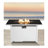 43" Smoked Glass Metal Rectangle Fire Pit-736711511