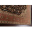Tapis carré noir en laine noué à la main de conception unique 9 pi 9 po x 9 pi 11 po New Age