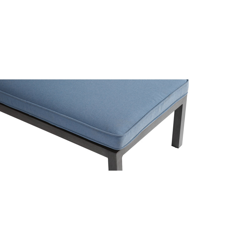 Méridienne en aluminium coulé, Bleu