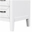 Coiffeuse de 36 pouces sans lavabo, armoire de base seulement, armoire de tiroir avec tiroirs, structure solide et panneau de fibres à densité moyenne, blanc