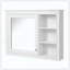 Armoire à pharmacie murale à miroir 1 tablette ajustable