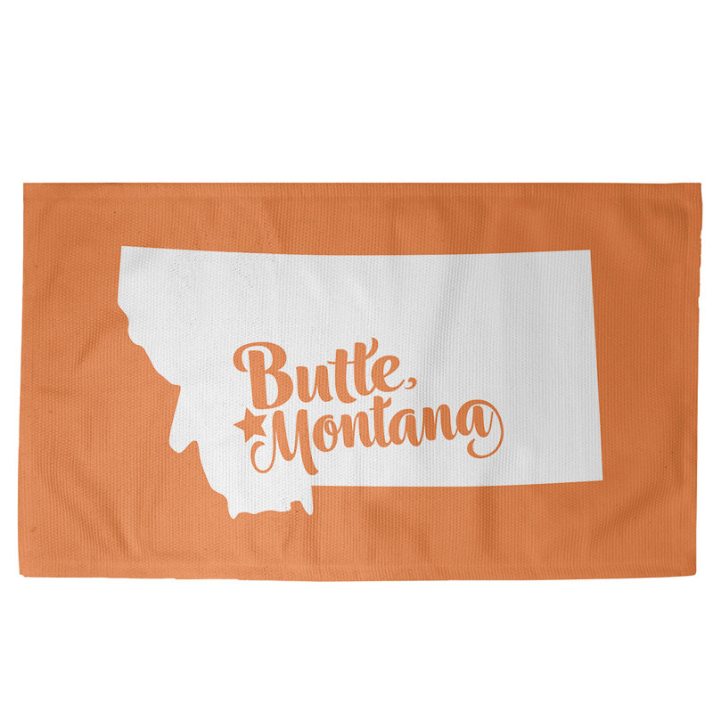 Tapis zone orange montana Butte, Rectangle 3 pi x 5 pi