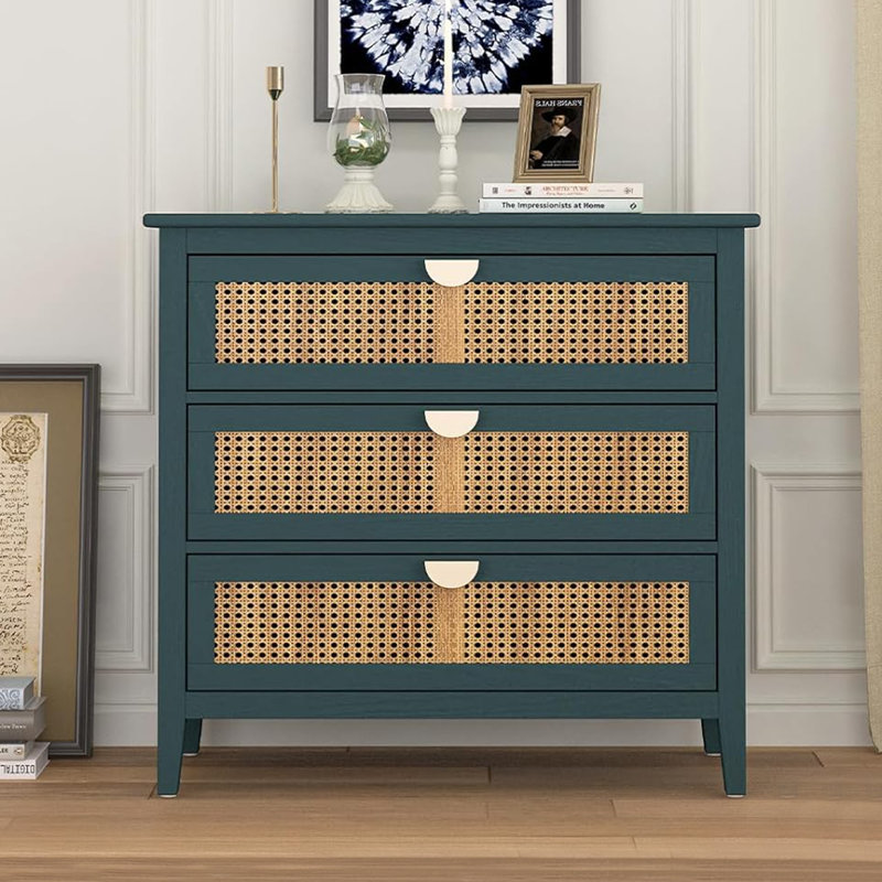 31 " W 3 - Drawer Dresser, Green
