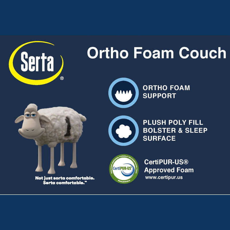 Large Blue Orthopedic Quilted Couch Pet Bed