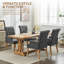 Tufted Upholstered High Back Dining Armchair, Linen-1886541626