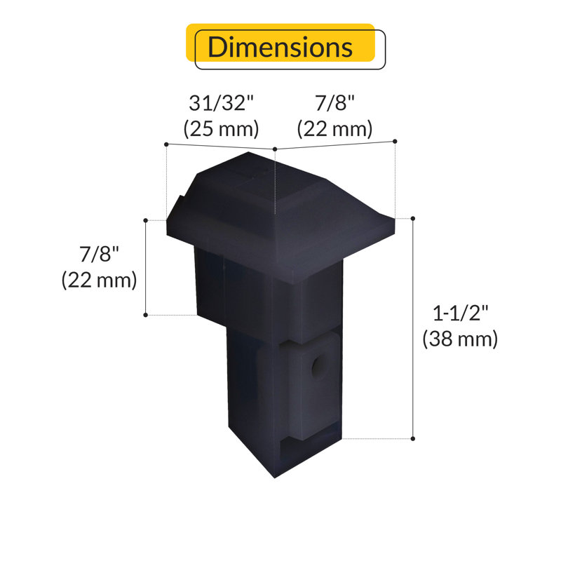 77194E9FFEC84B2B8A94AFA9D4AFCB3D Guide de la ceinture supérieure à finition noire, Noir
