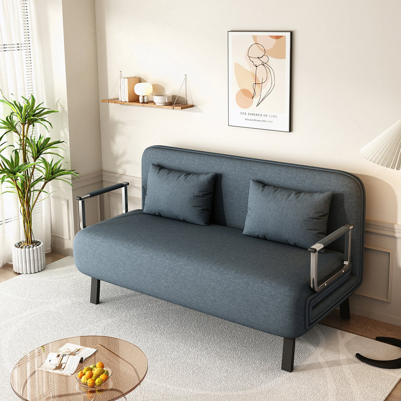 Chaise convertible polyvalente avec dossier réglable et structure robuste pour la maison et le bureau