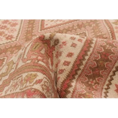 Tapis de couloir unique en laine de style années 1990 de 3 pi x 11 pi 5 po Orbisonia