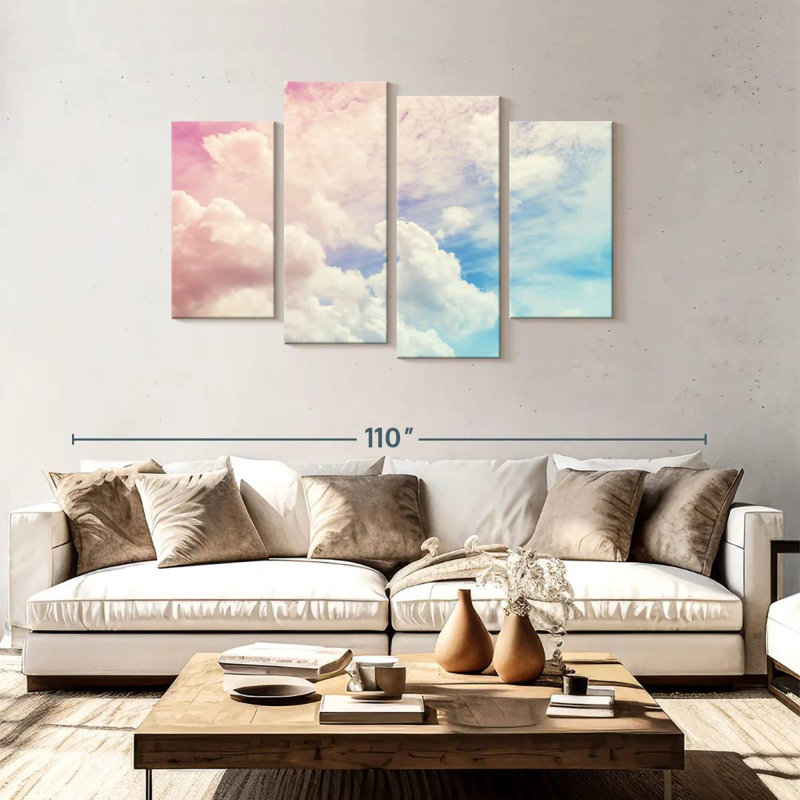 Alvord Pastel Cloudscape, 48" H x 75" W