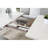 Elegant Rectangular Dining Table With Expandable Leaf In Antique White Finish