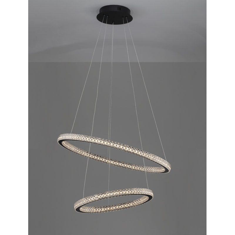 2 - Light Cylinder LED Chandelier
