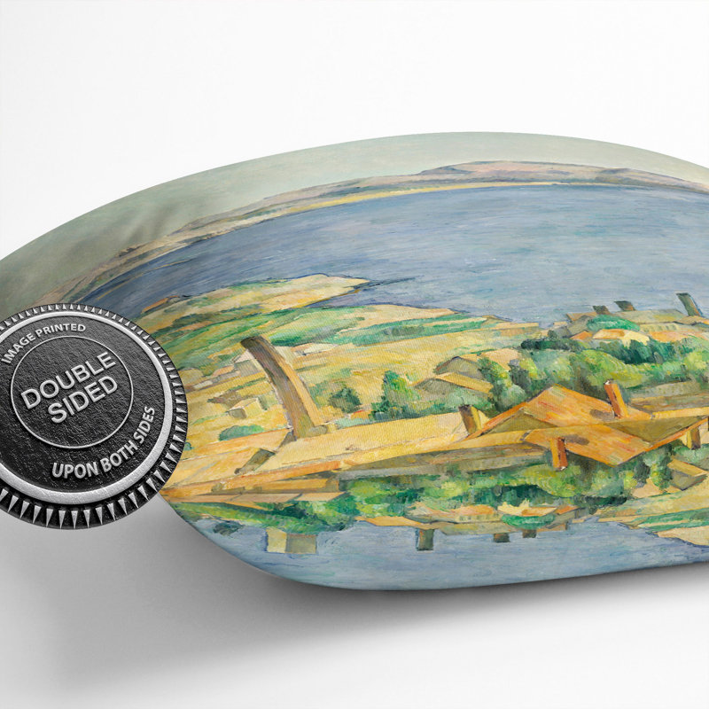 The Gulf Of Marseilles Square Throw Cushion, 55cm H x 55cm W x 20cm D