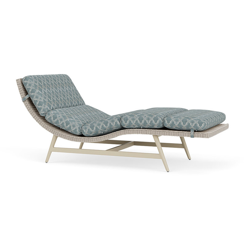 Cascade Outdoor Chaise Lounge, Luna Mist, Linen