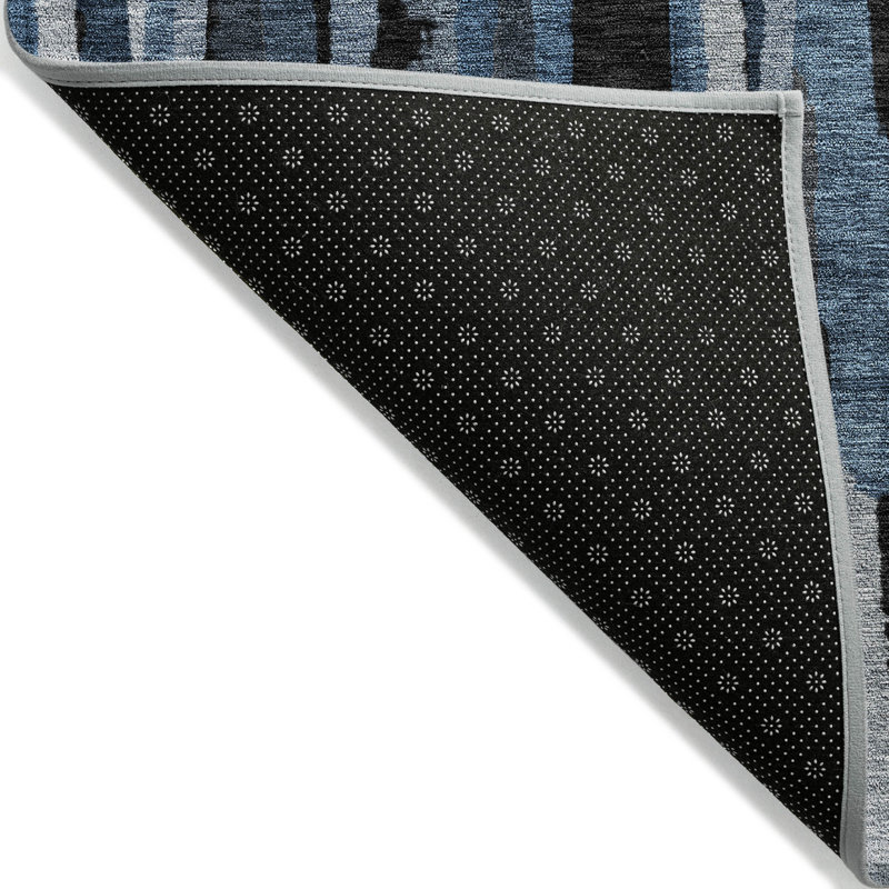 Tapis d'intérieur / extérieur bleu Marrah , 9 pi x 12 pi