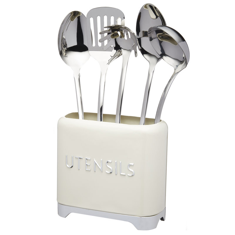 Lovello Utensil Holder, Cream