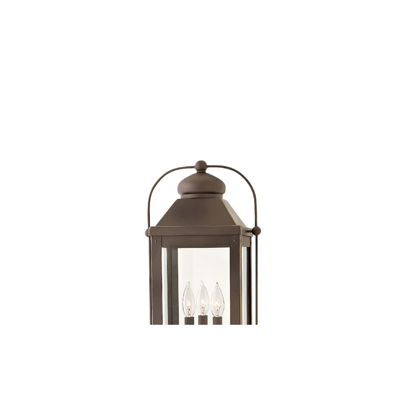 Anchorage Outdoor 3-Light Lantern Head, Light Oiled Bronze
