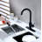 Euro Collection High-Arc Single Handle Kitchen/Bar Faucet with 2-Function Pull-Down Spout Sprayer - Matte Black-52012518
