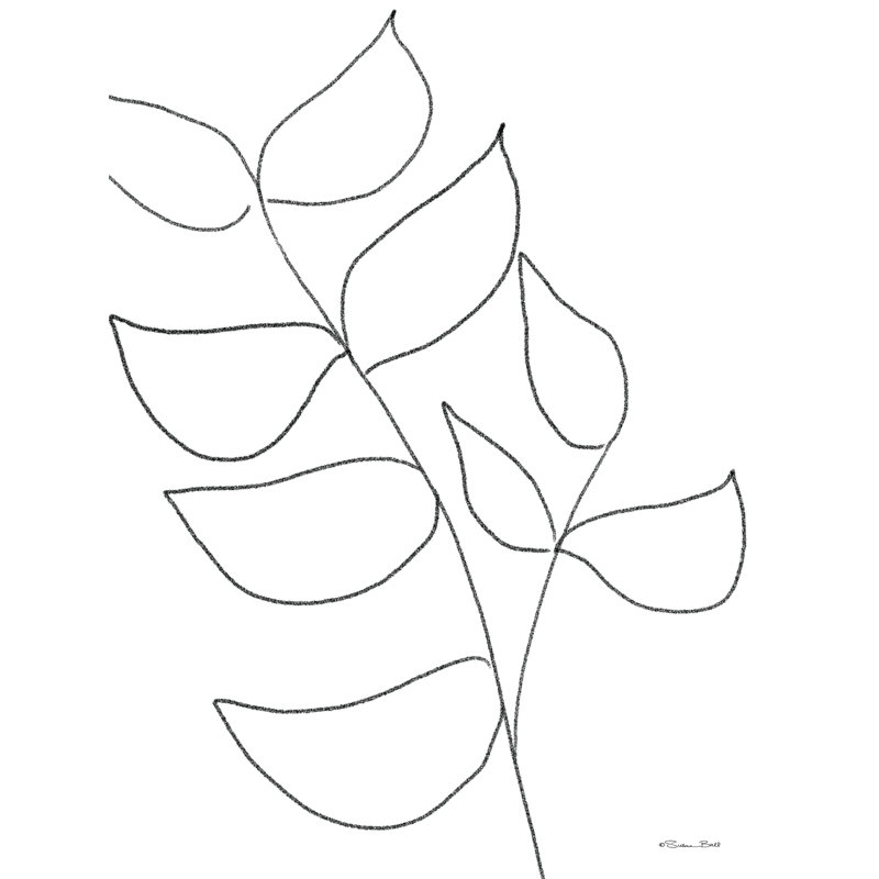 " Leaf Sketch 2 ", 32" H x 24" W  