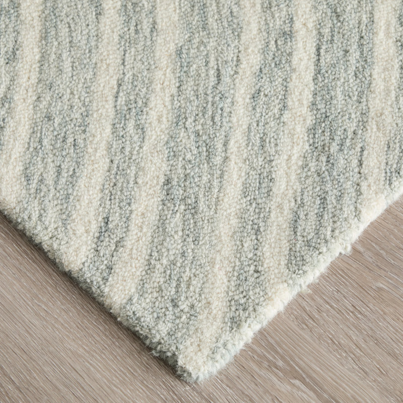 Wallace Modern Abstract Gray Area Rug, Rectangle 5' x 8'