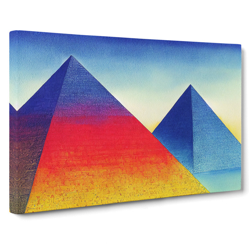 Pyramids Vol.3 Abstract - Wrapped Canvas