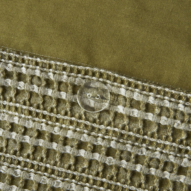 Ensemble de housse de couette en coton gaufré 3 pièces avec 2 très grandes taies décoratives