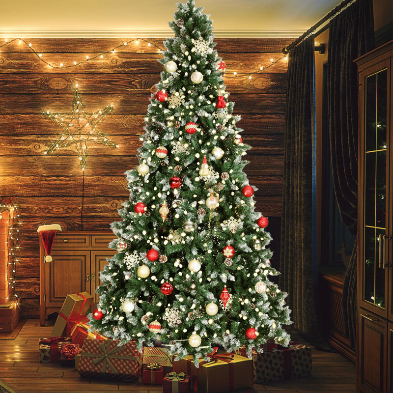 Lighted Artificial Christmas Tree, 8.86' H