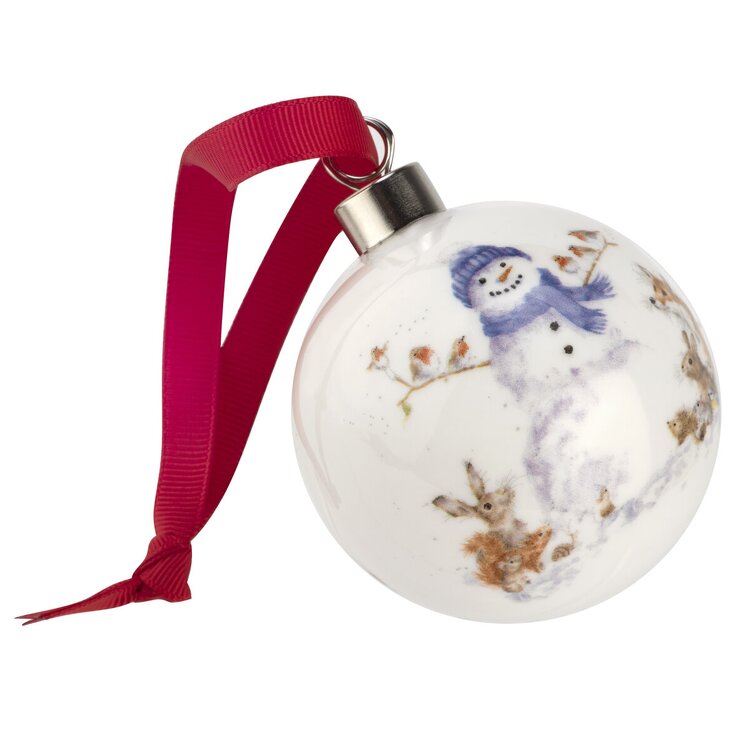 Royal Worcester Rw-Wrendale Designs Gathered Arond Bauble(Snowman)