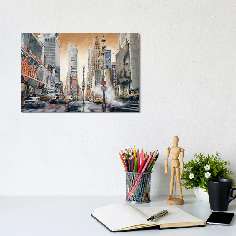 Crossroads (Times Square) by Matthew Daniels - Wrapped Canvas Print, 20.32 cm H x 30.48 cm W