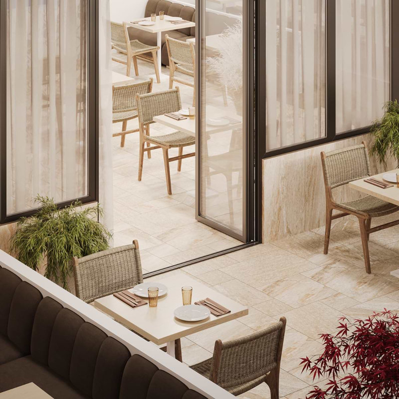 Shala 18x26 Matte Porcelain Tile, Sand Beige