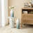 Abstract Ombre Aqua Metal Vases