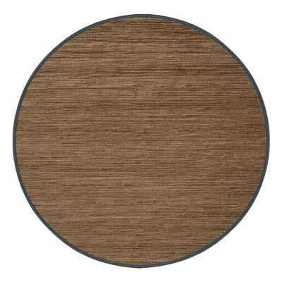 Machine Washable Solid Brown Area Rug
