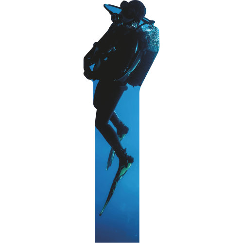 Silhouette de plongeur sous l'eau SP13142