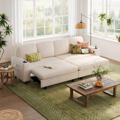 Upholstered Pull-out Sofa Bed