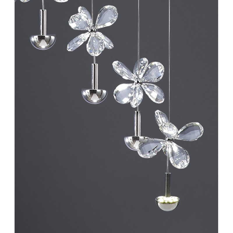 12 - Light Crystal LED Chandelier