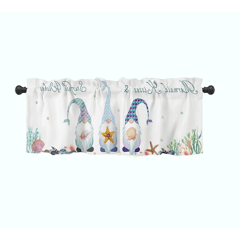 Emreigh Geometric Tailored 54'' W Window Valance in
