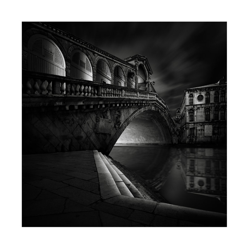 Art sur toile Haggard Ponte Di Rialto, H 14 po x l 14 po
