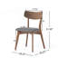 Ensemble de 2 chaises de salle à manger rembourrées de style Mid-Century-120974099