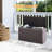 Yardgrace 100 Gallons Water Resistant Resin Lockable Deck Box (Rattan Weave Style)-121431694