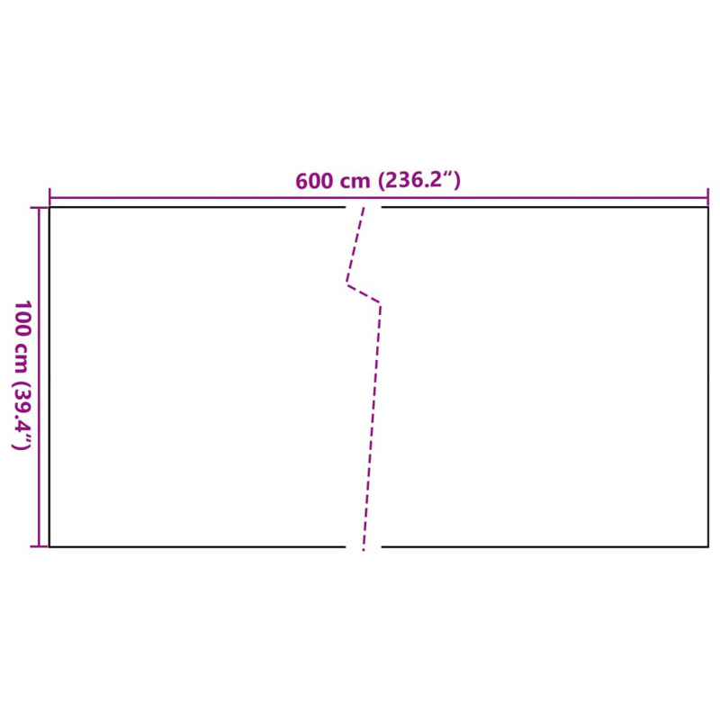 Catrenia Polyethylene Balcony Privacy Screen, 600cm W x 100cm D, Light brown