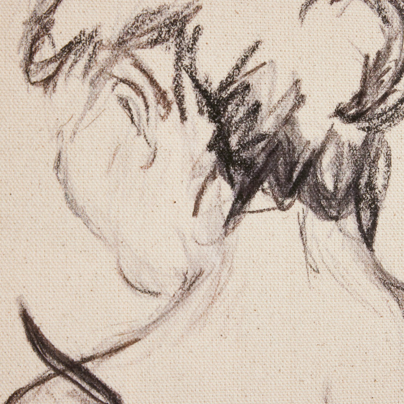 Charcoal Her by Brittney Schulz, 24'' H x 18'' W